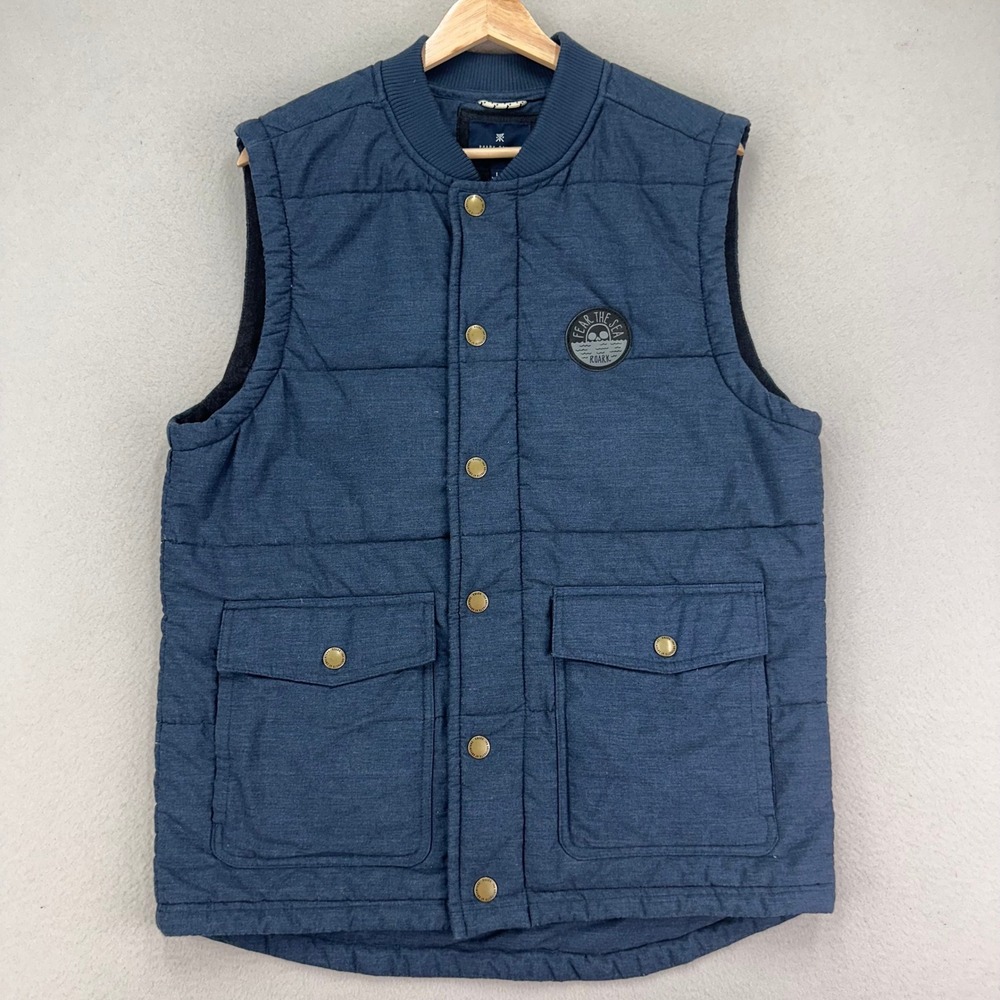 Roark Quilted Navy Blue Puffer Vest